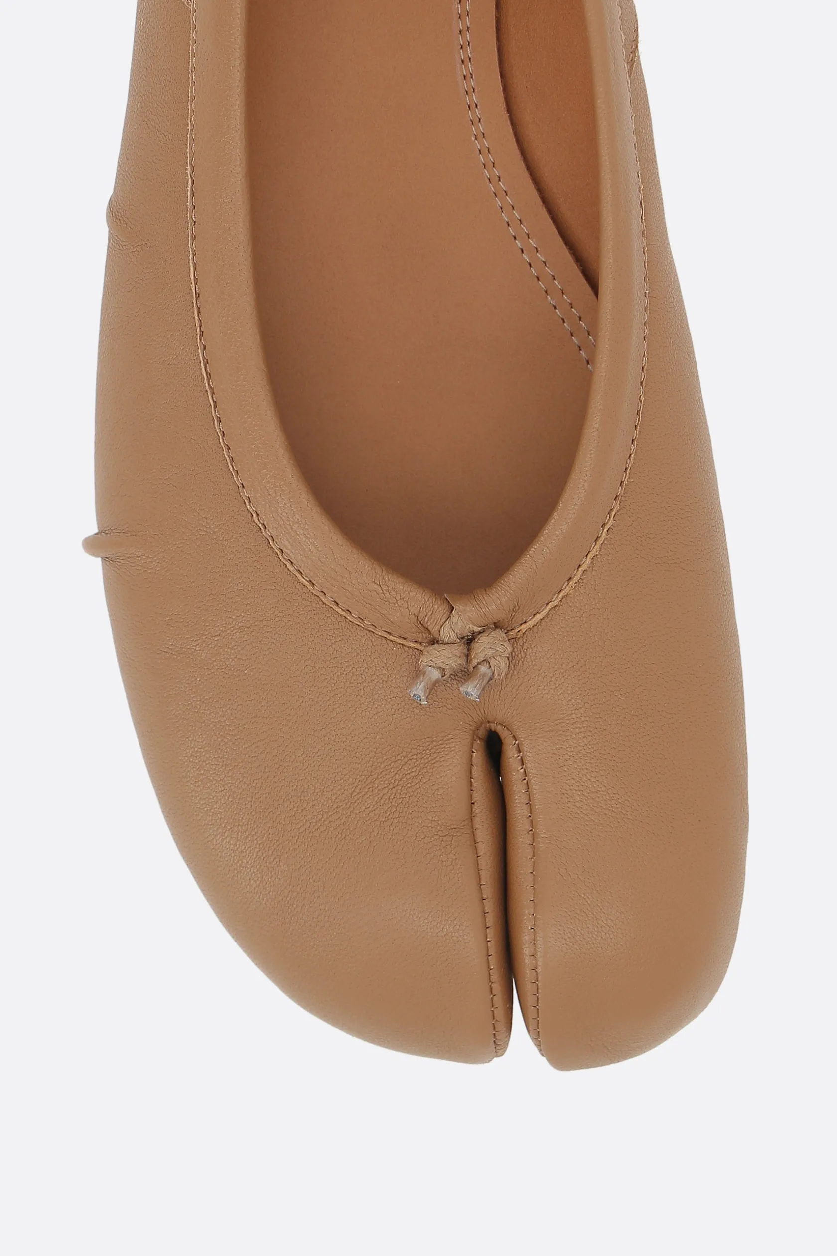 Scarpe Basse>MAISON MARGIELA ballerina Tabi in nappa Neutro