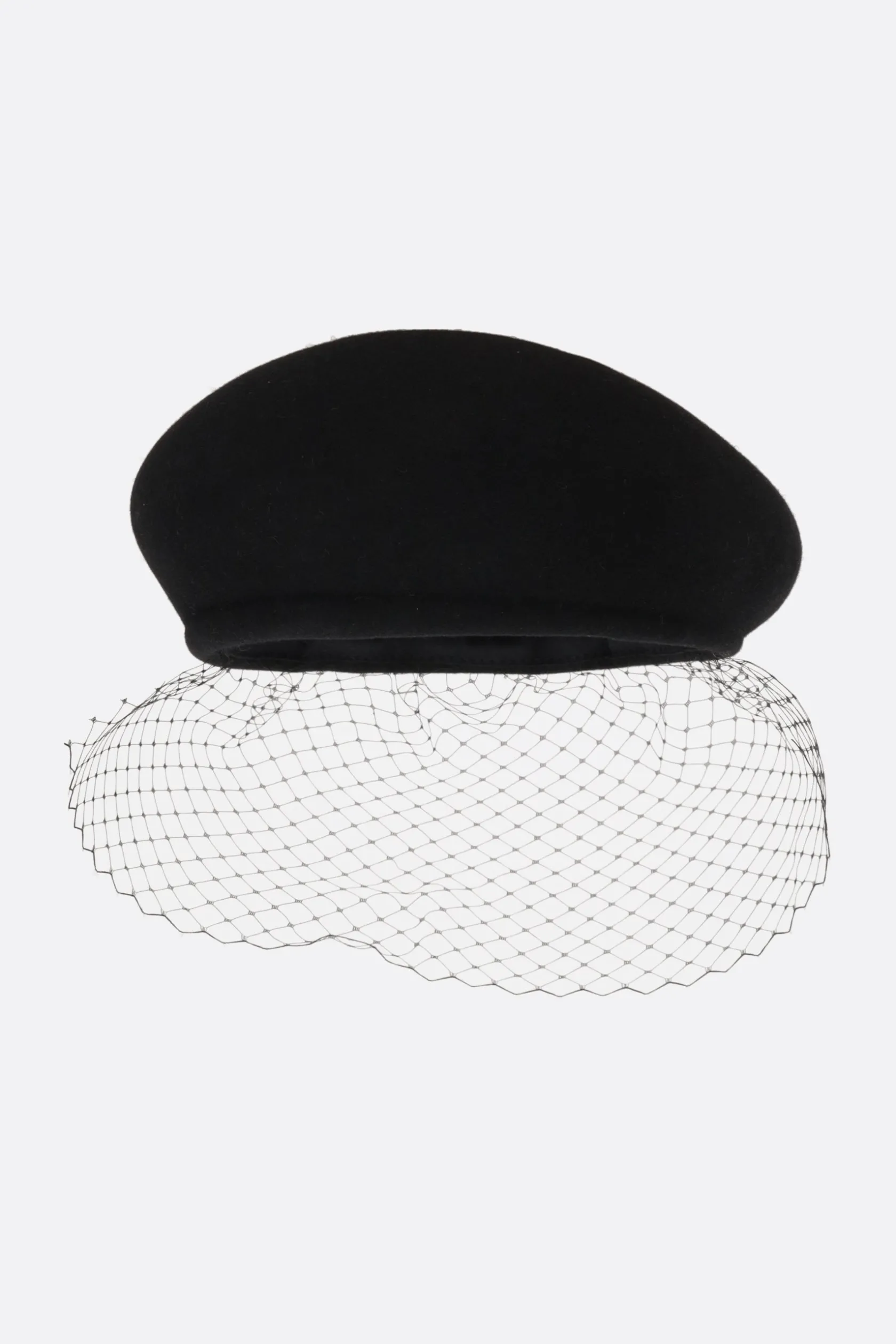 Accessori Da Indossare>MAISON MICHEL basco New Bonnie Veil in feltro Nero