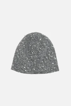 Accessori Da Indossare>MAISON MICHEL berretto Jude in maglia con paillettes Argento