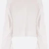 Topwear>MARIA CALDERARA blusa in popeline Bianco