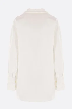 Topwear>PLAN C blusa oversize in misto cotone e lino Bianco