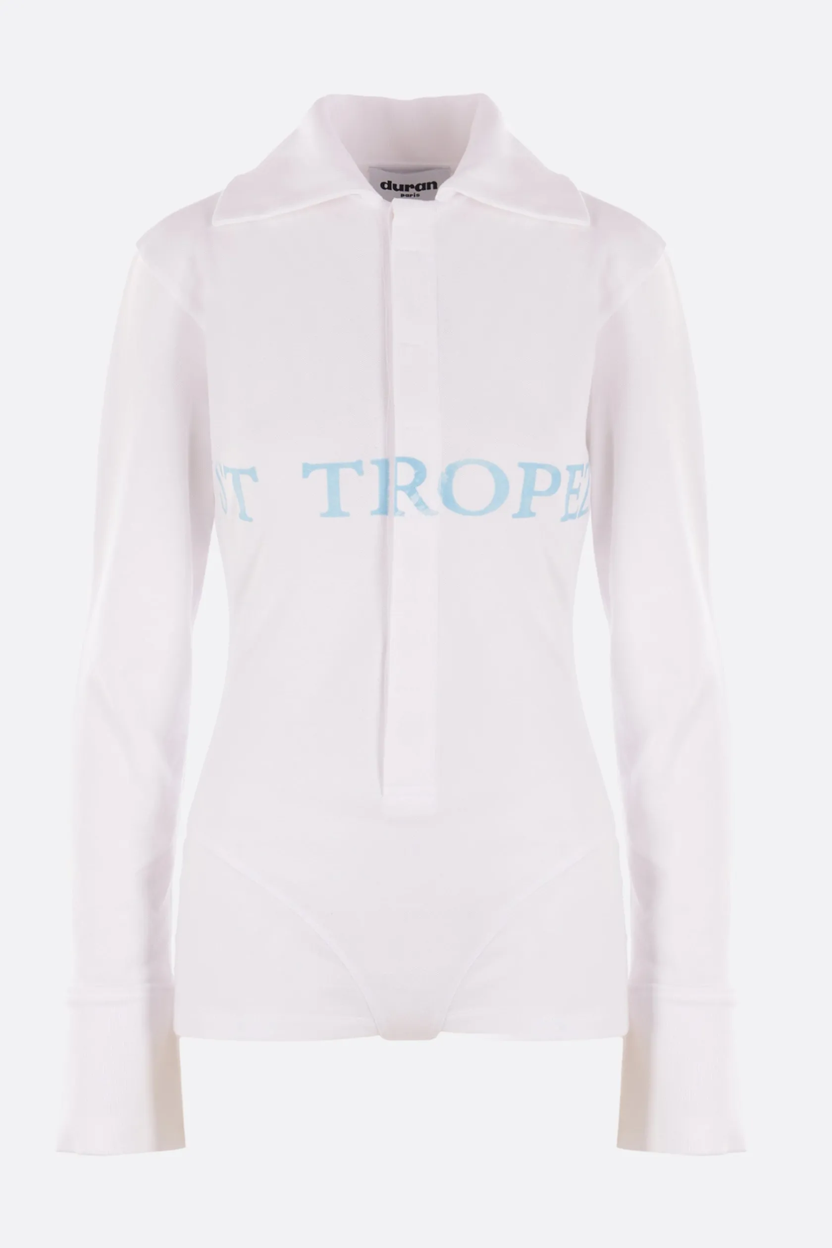 Topwear>DURAN LANTINK body in piqué di cotone Bianco