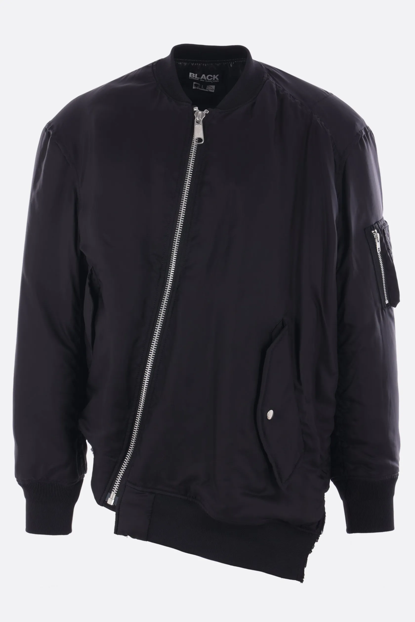 Capispalla>BLACK COMME des GARÇONS bomber asimmetrico reversibile Nero