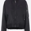 Capispalla>MM6 bomber destrutturato in nylon Nero