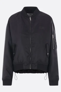 Capispalla>MM6 bomber destrutturato in nylon Nero