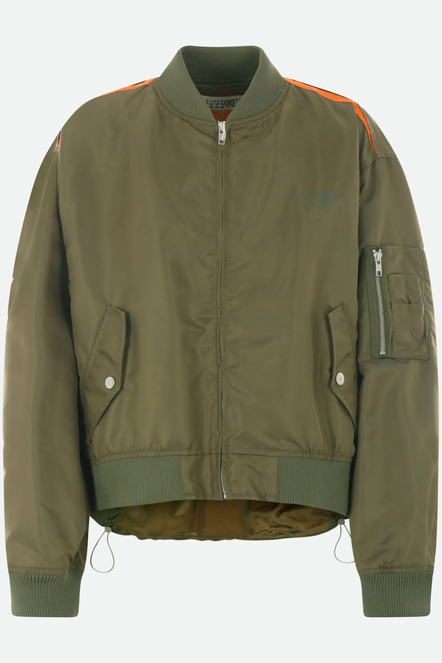 Capispalla>MM6 bomber destrutturato in nylon Marrone