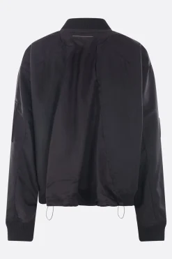 Capispalla>MM6 bomber destrutturato in nylon Nero