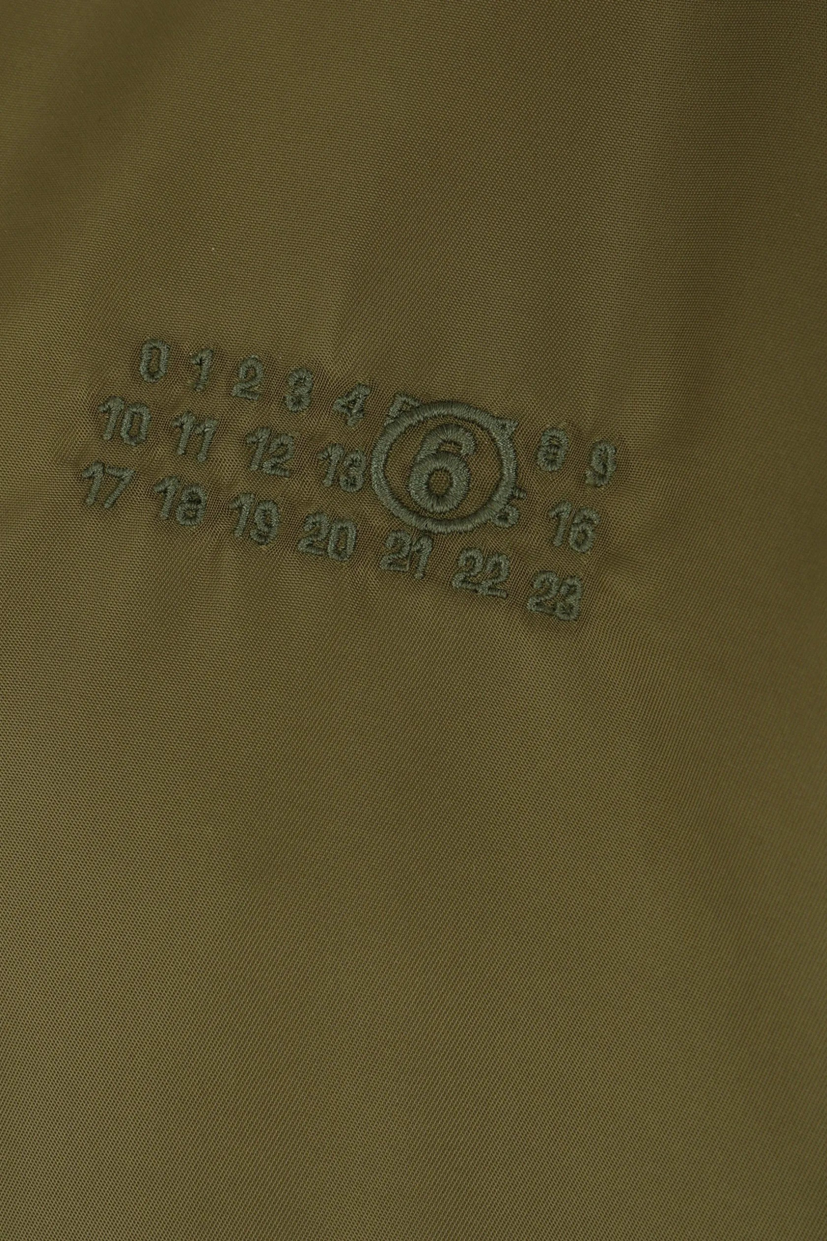 Capispalla>MM6 bomber imbottito in nylon e denim Verde