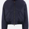 Capispalla>BALENCIAGA bomber imbottito Round in nylon Blu