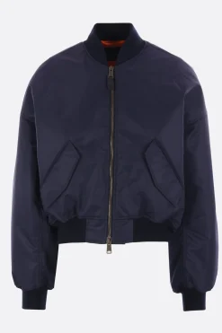 Capispalla>BALENCIAGA bomber imbottito Round in nylon Blu