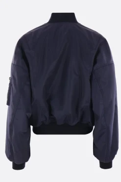 Capispalla>BALENCIAGA bomber imbottito Round in nylon Blu