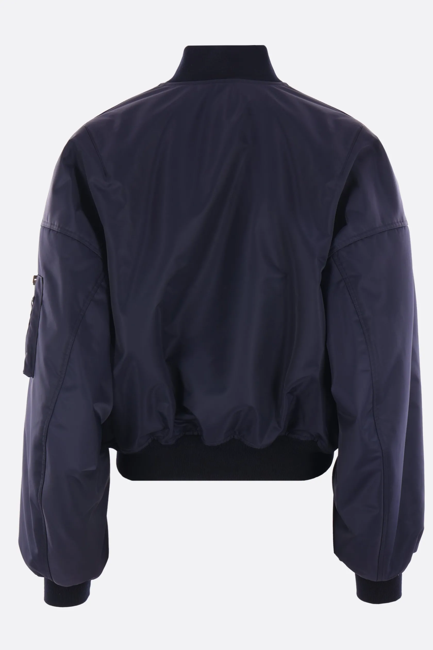 Capispalla>BALENCIAGA bomber imbottito Round in nylon Blu