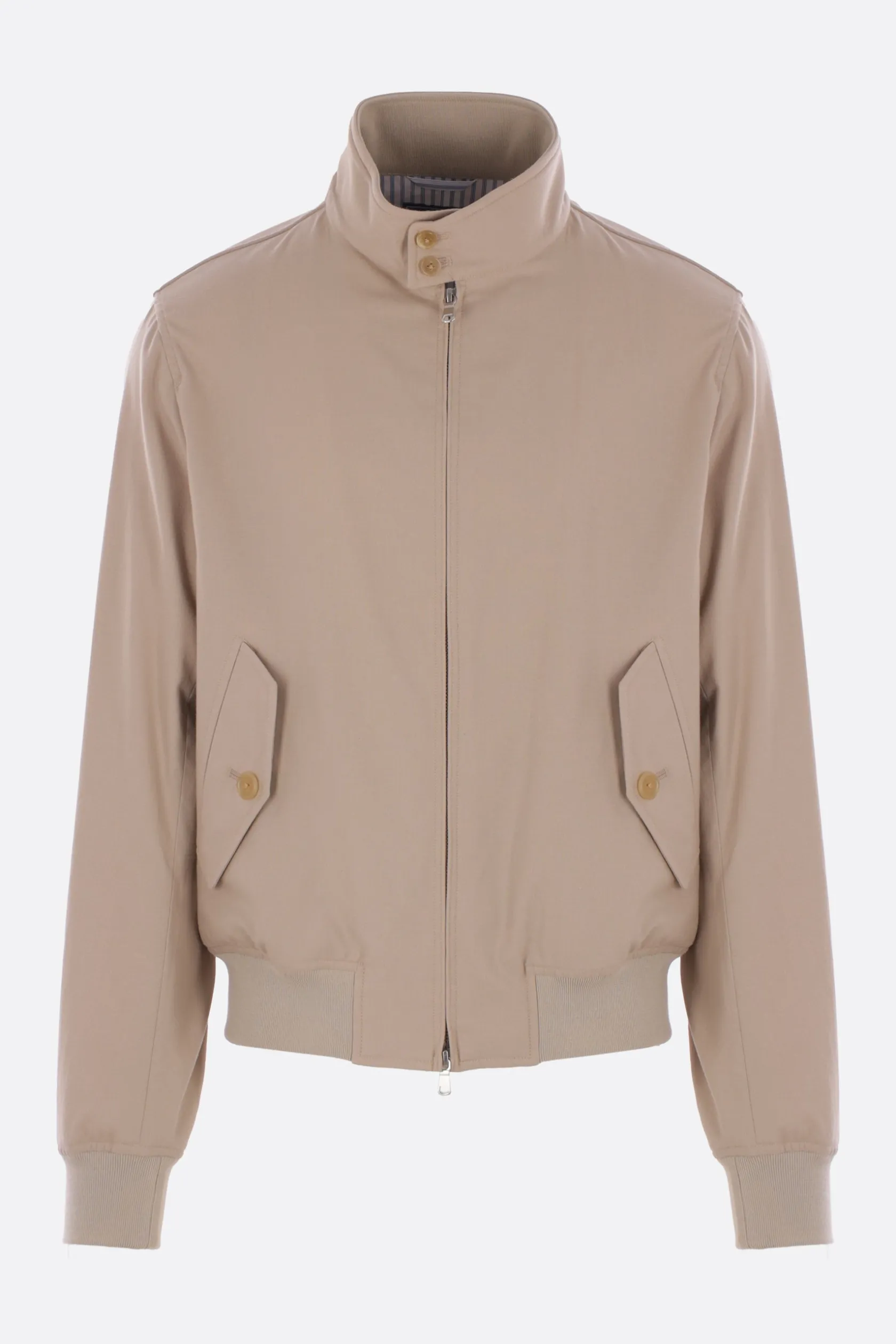 Capispalla>J.PRESS bomber in cotone e lana Neutro