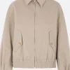 Capispalla>UNDERCOVER bomber in gabardine con fiocco Grigio