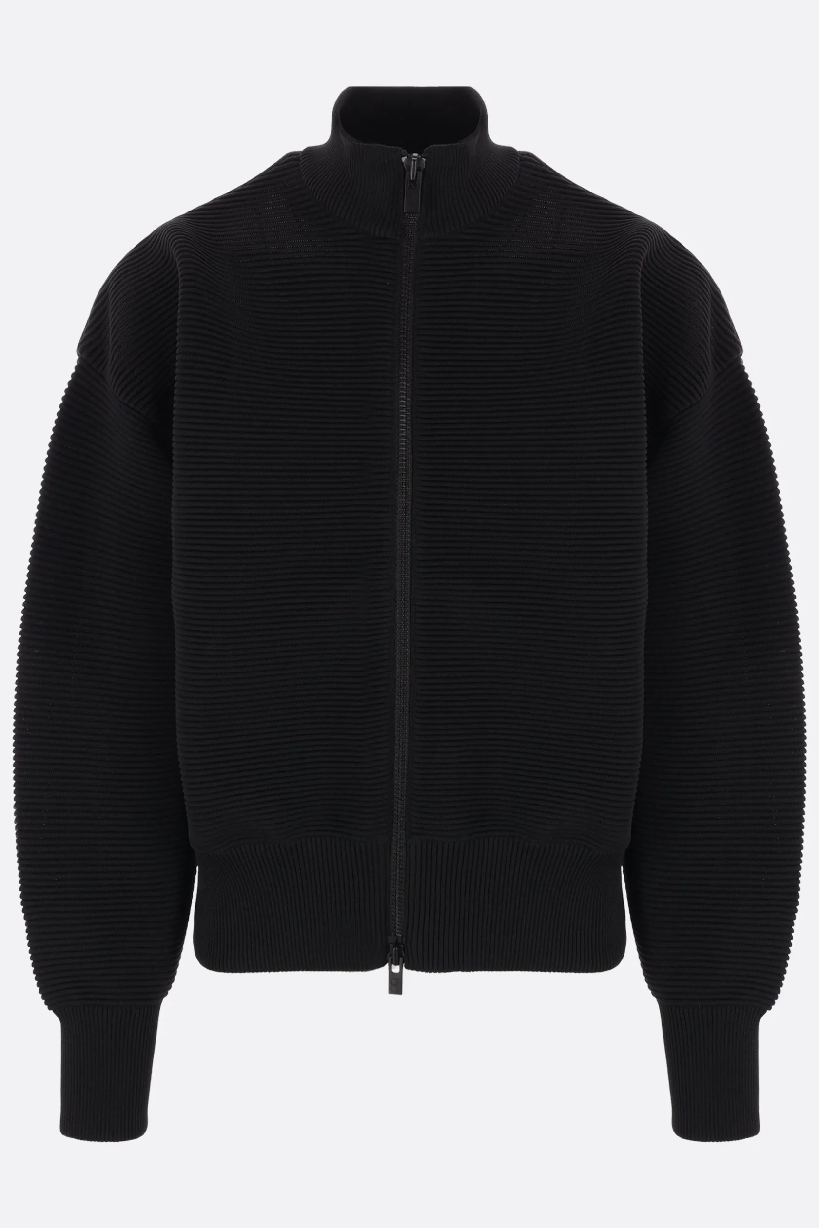 Capispalla>CFCL bomber in maglia a costine Nero