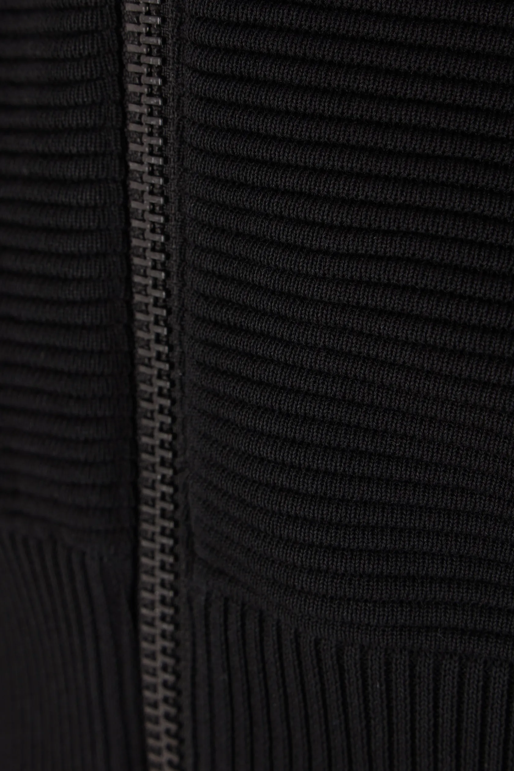 Capispalla>CFCL bomber in maglia a costine Nero