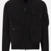 Capispalla>C.P. COMPANY bomber in nylon Chrome-R Nero