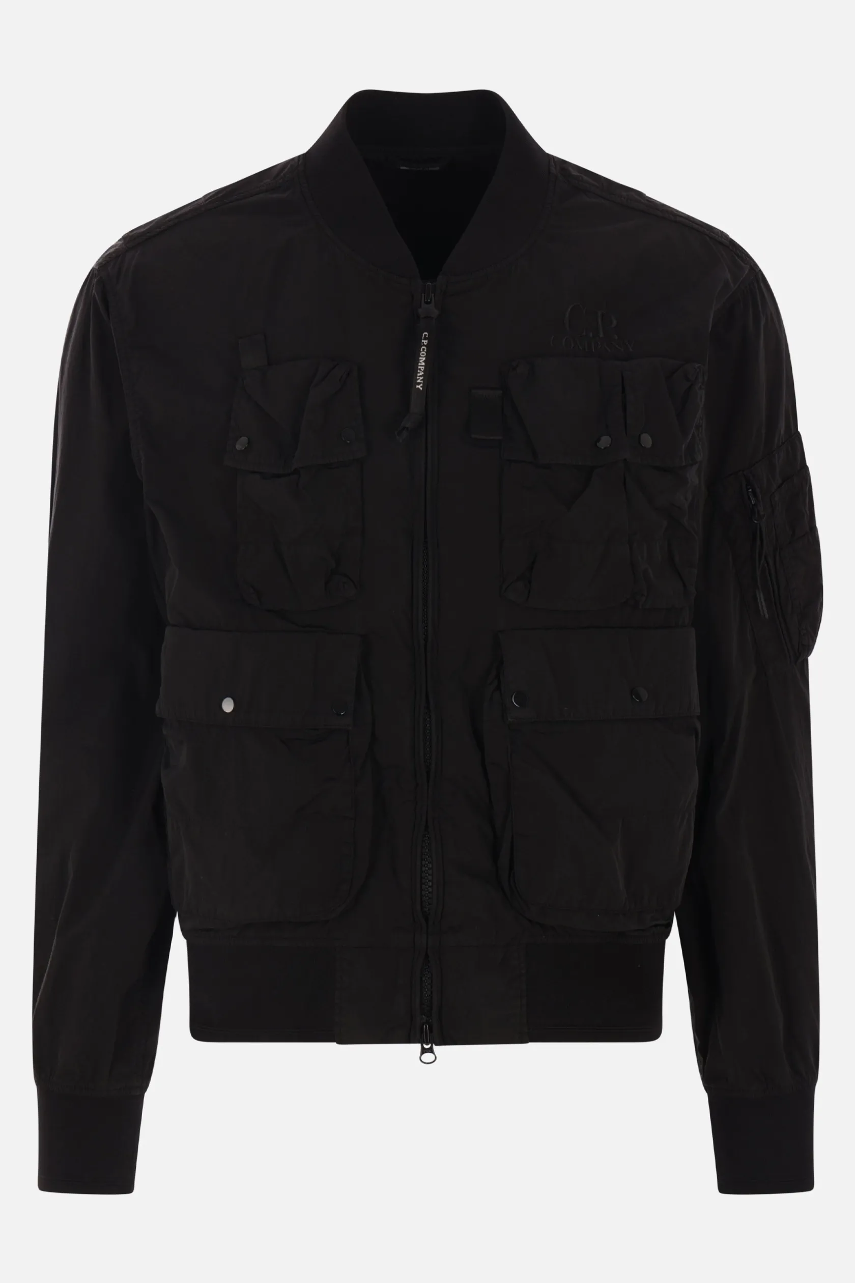 Capispalla>C.P. COMPANY bomber in nylon Chrome-R Nero