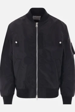 Capispalla>SACAI bomber in twill Nero
