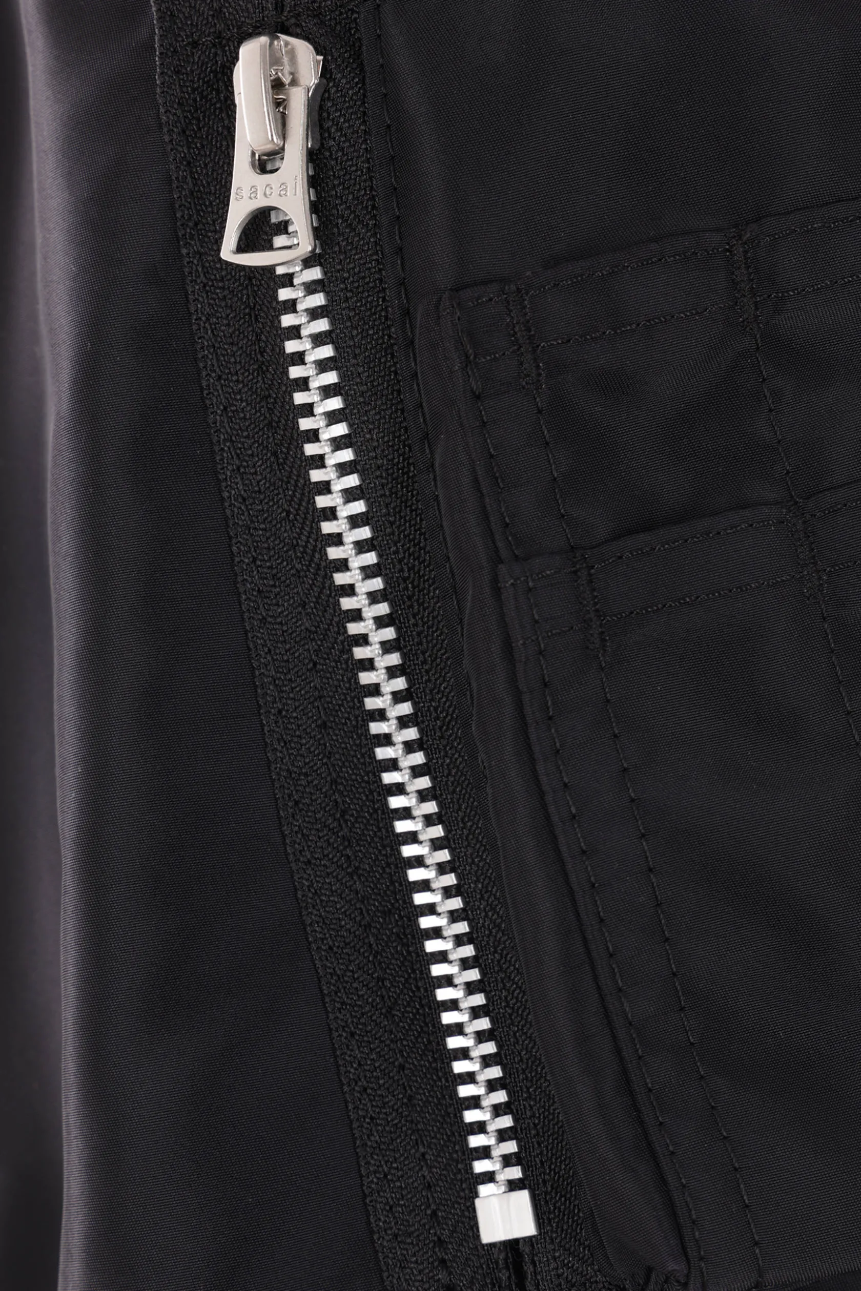 Capispalla>SACAI bomber in twill Nero
