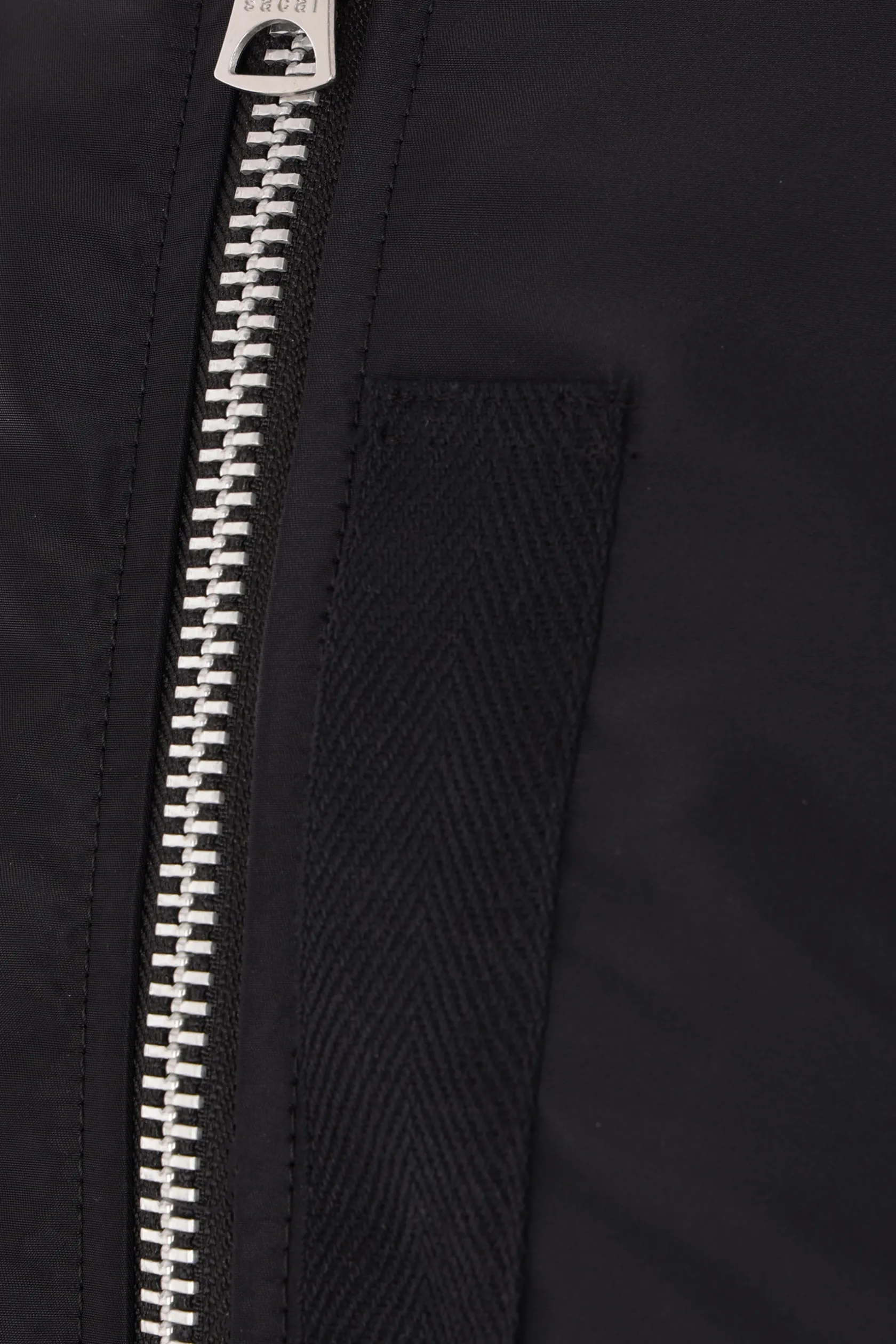 Capispalla>SACAI bomber in twill Nero