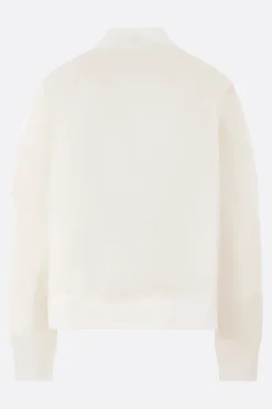 Capispalla>SACAI bomber in twill di nylon Bianco