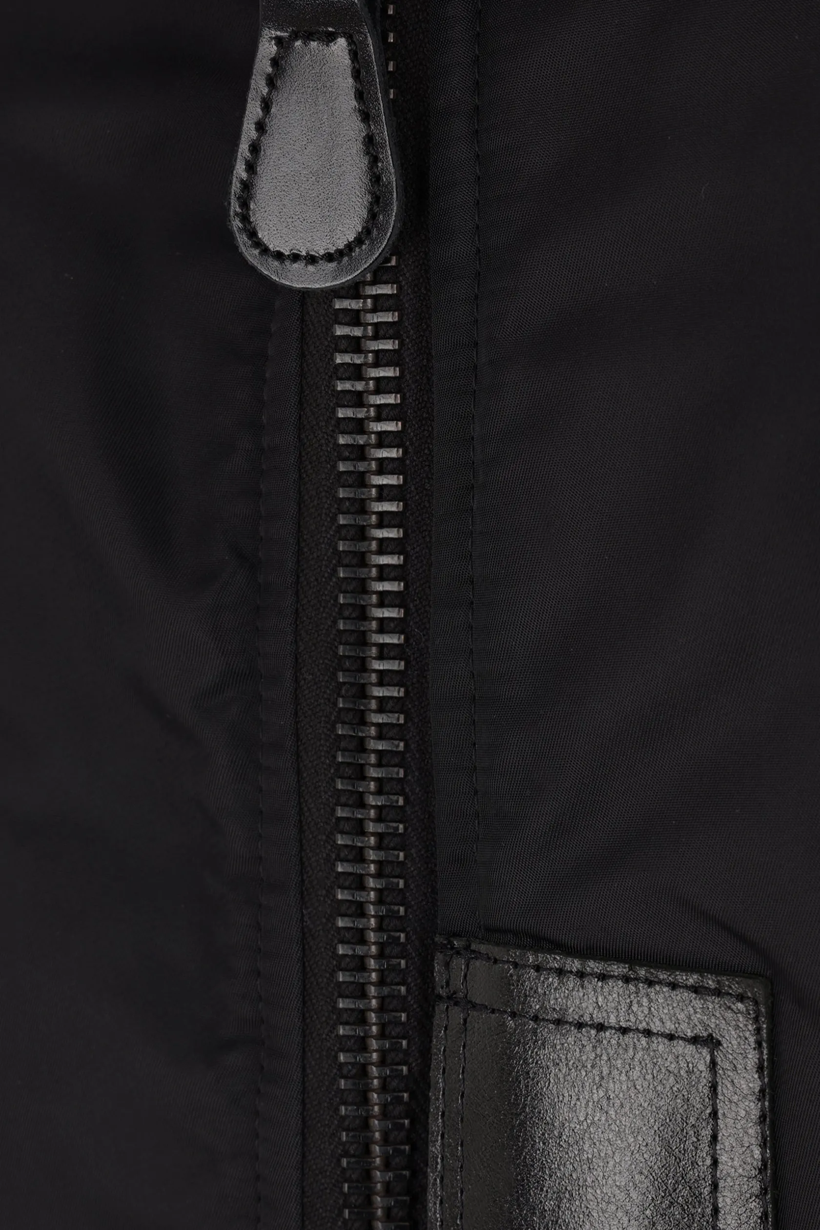 Capispalla>JUNYA WATANABE bomber oversize in nylon ed ecopelliccia Nero