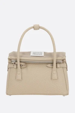 Borse A Mano>MAISON MARGIELA borsa a mano 5AC East West small in pelle martellata Multicolor