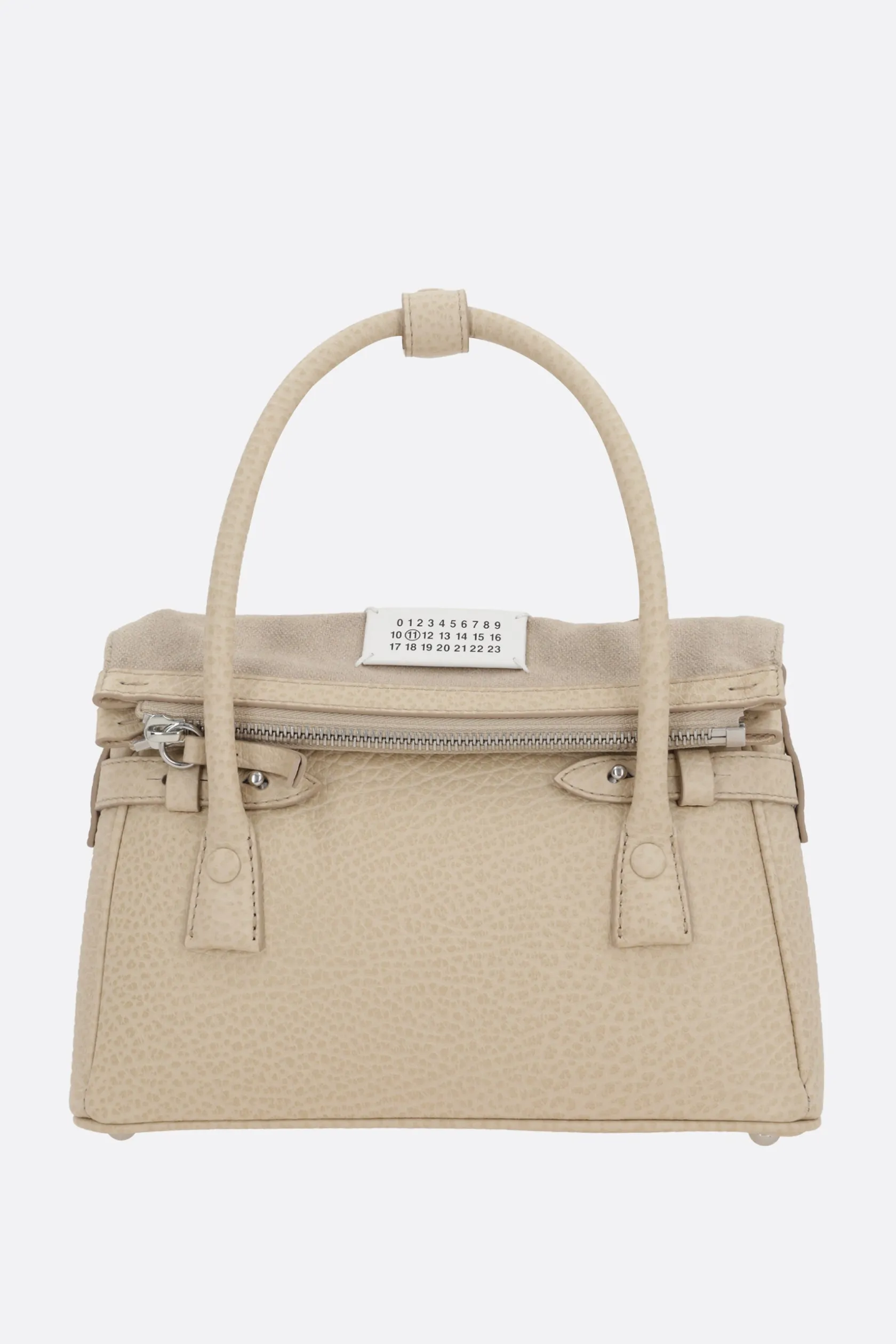 Borse A Mano>MAISON MARGIELA borsa a mano 5AC East West small in pelle martellata Multicolor