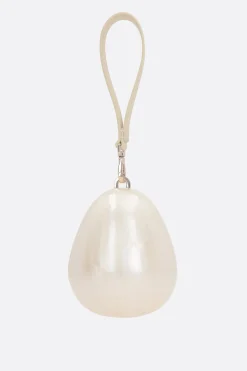 Borse A Mano>SIMONE ROCHA borsa a mano Egg micro in Perspex Bianco