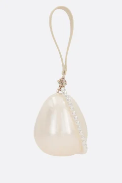 Borse A Mano>SIMONE ROCHA borsa a mano Egg micro in Perspex Bianco