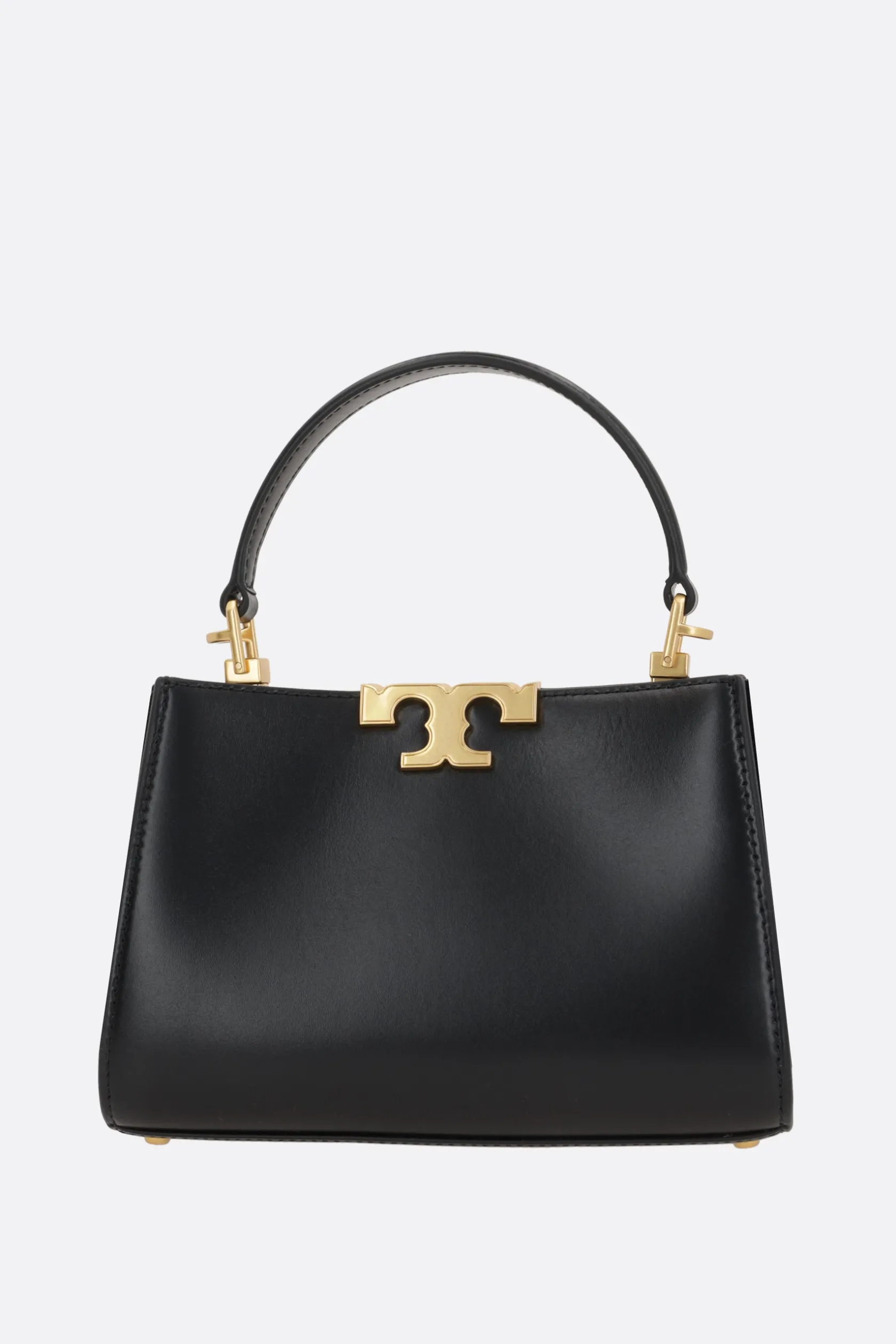 Borse A Mano>TORY BURCH borsa a mano Eleanor mini in pelle semi lucida Nero