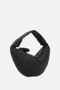 Borse A Mano>LEMAIRE borsa a mano Fortune Croissant mini in nappa Nero