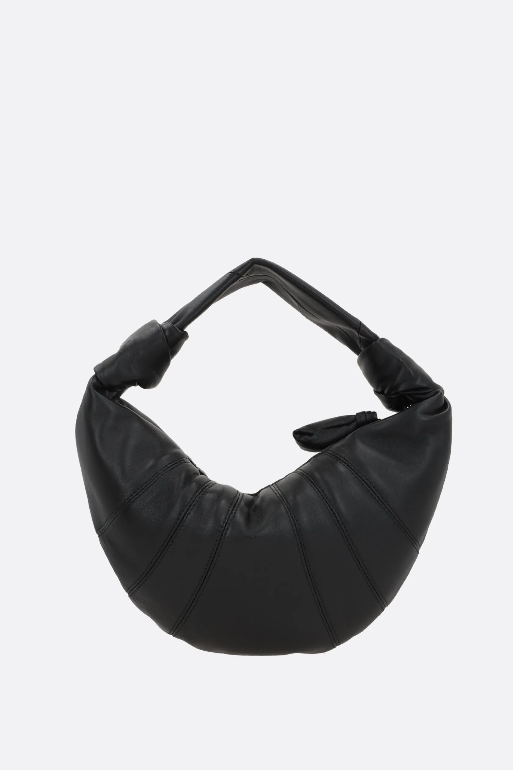 Borse A Mano>LEMAIRE borsa a mano Fortune Croissant mini in nappa Nero