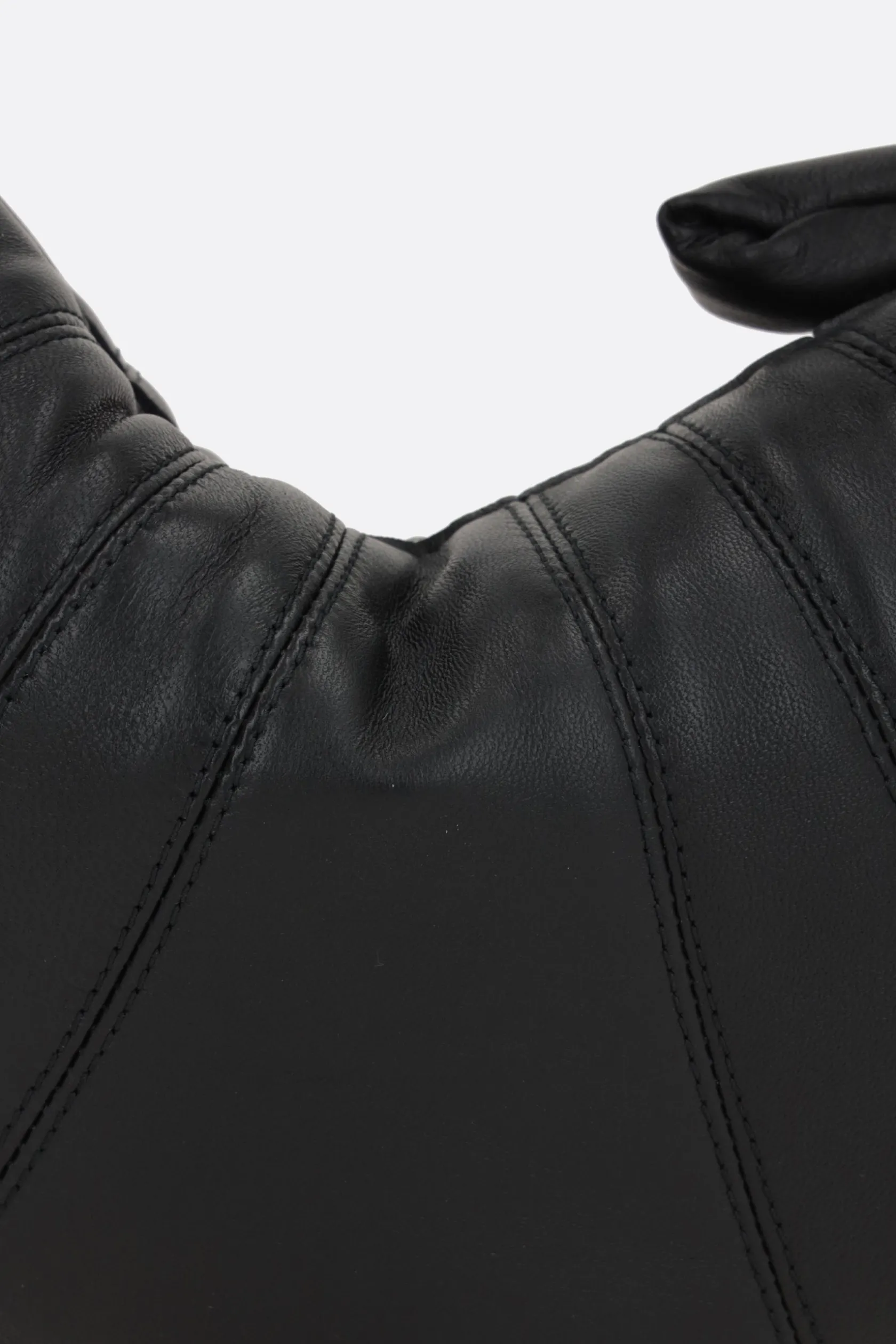 Borse A Mano>LEMAIRE borsa a mano Fortune Croissant mini in nappa Nero