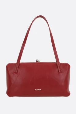 Borse A Mano>JIL SANDER borsa a mano Goji Pillow small in pelle Paper Rosso