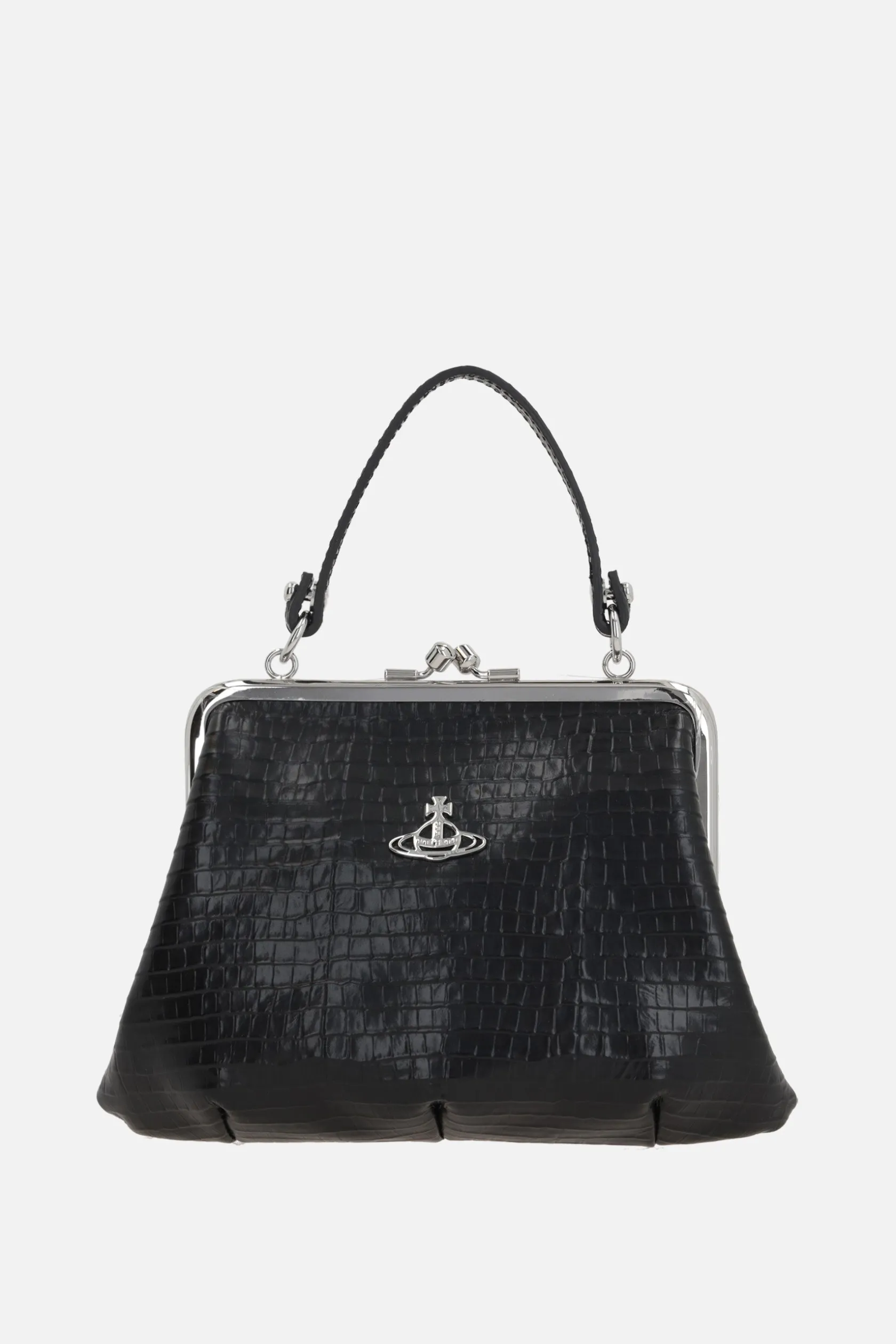 Borse A Mano>VIVIENNE WESTWOOD borsa a mano Granny Frame Purse in pelle Nero