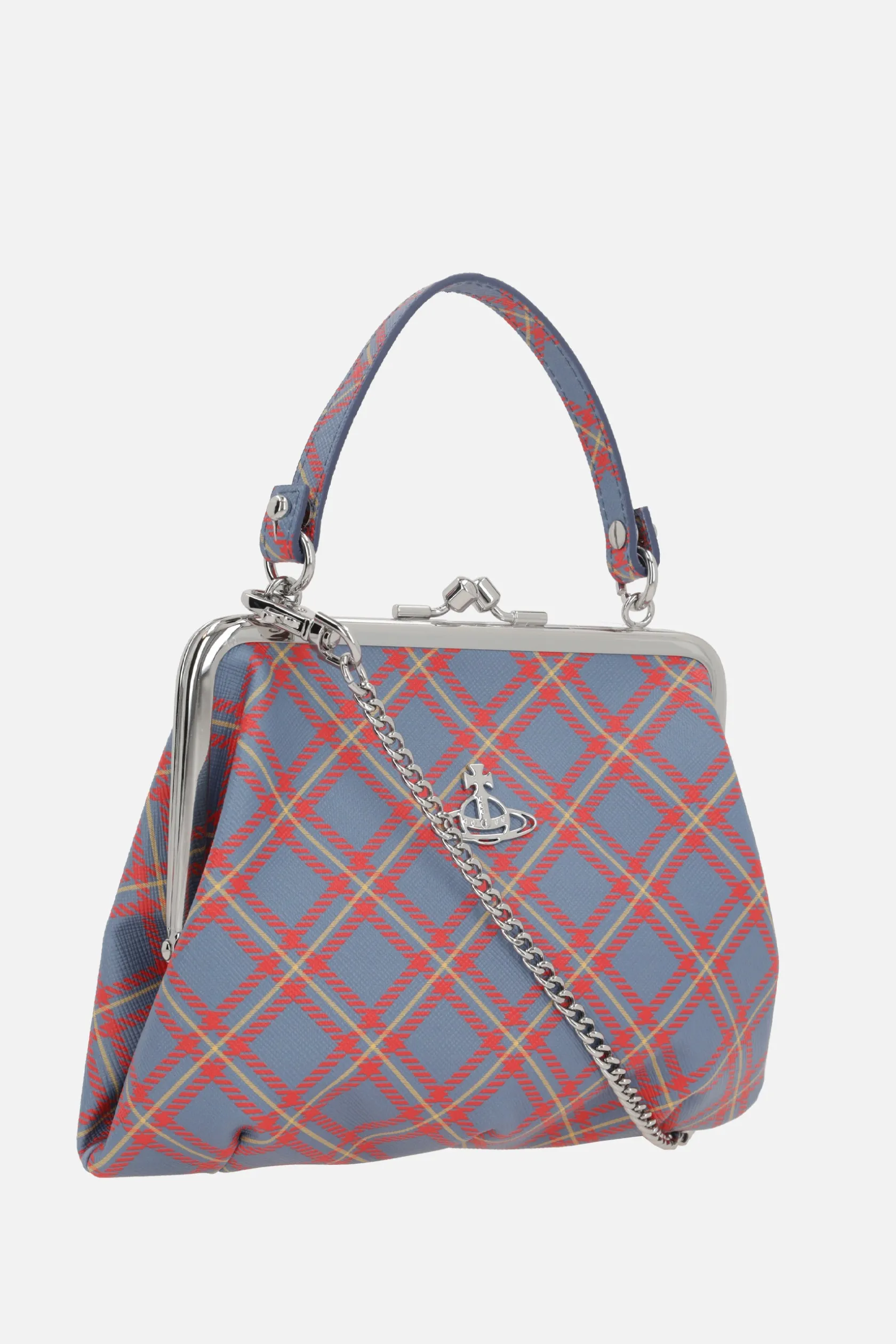 Borse A Mano>VIVIENNE WESTWOOD borsa a mano Granny Frame Purse in ecopelle Multicolor