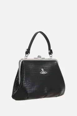 Borse A Mano>VIVIENNE WESTWOOD borsa a mano Granny Frame Purse in pelle Nero