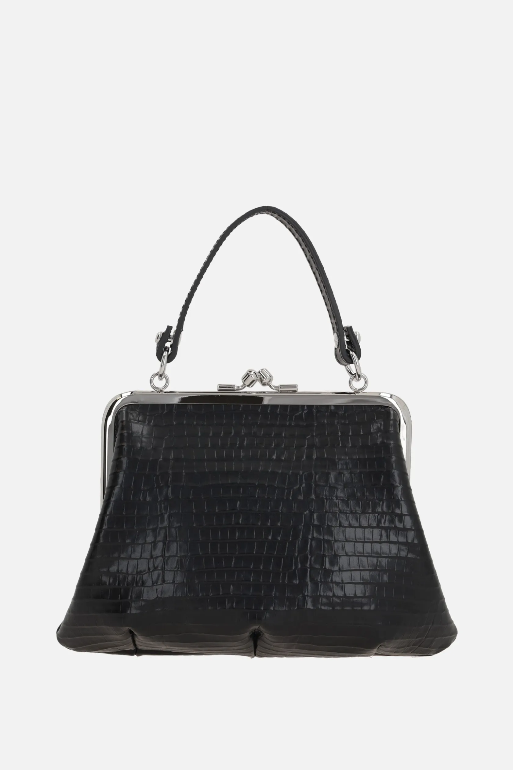 Borse A Mano>VIVIENNE WESTWOOD borsa a mano Granny Frame Purse in pelle Nero