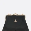 Borse A Mano>VIVIENNE WESTWOOD borsa a mano Granny in ecopelle saffiano Nero