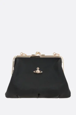 Borse A Mano>VIVIENNE WESTWOOD borsa a mano Granny in ecopelle saffiano Nero