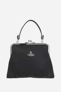 Borse A Mano>VIVIENNE WESTWOOD borsa a mano Granny in ecopelle saffiano Nero