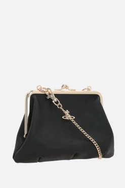 Borse A Mano>VIVIENNE WESTWOOD borsa a mano Granny in ecopelle saffiano Nero