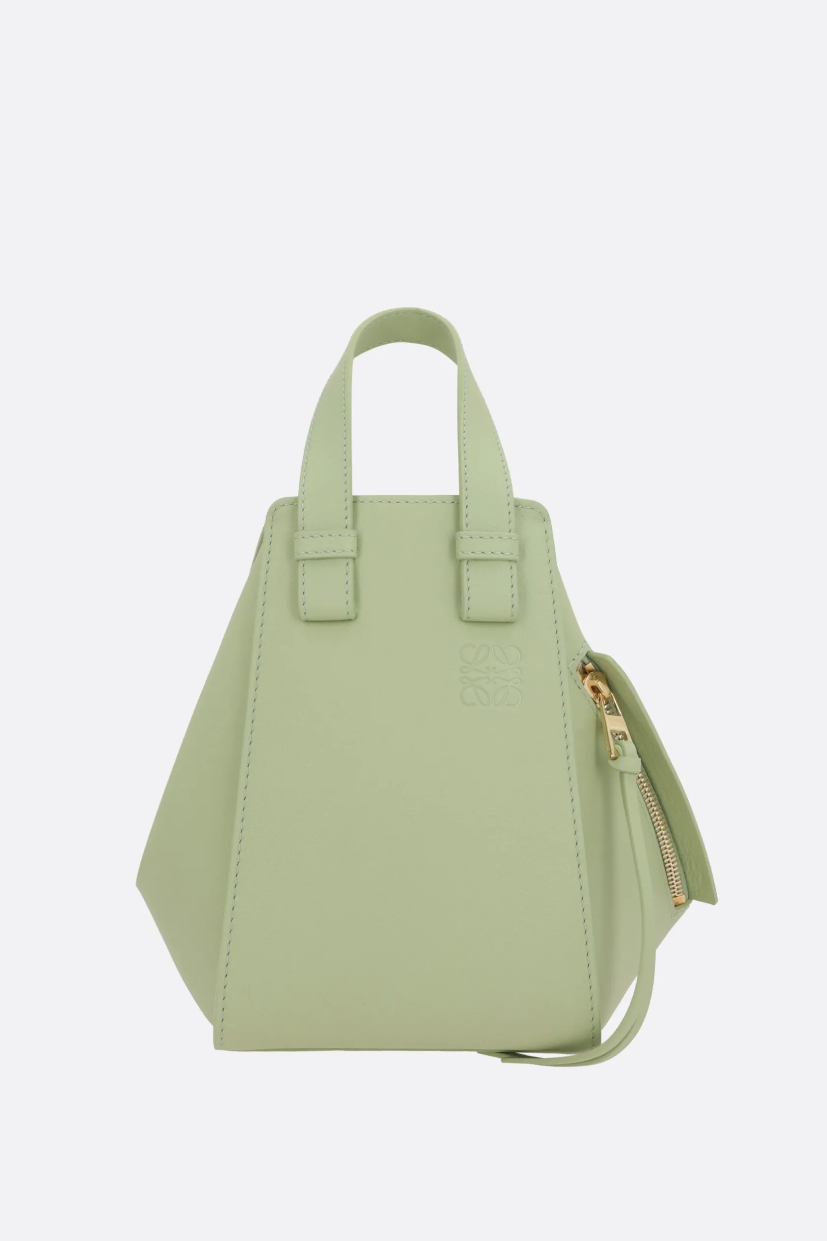 Borse A Mano>LOEWE borsa a mano Hammock in pelle Classic Verde