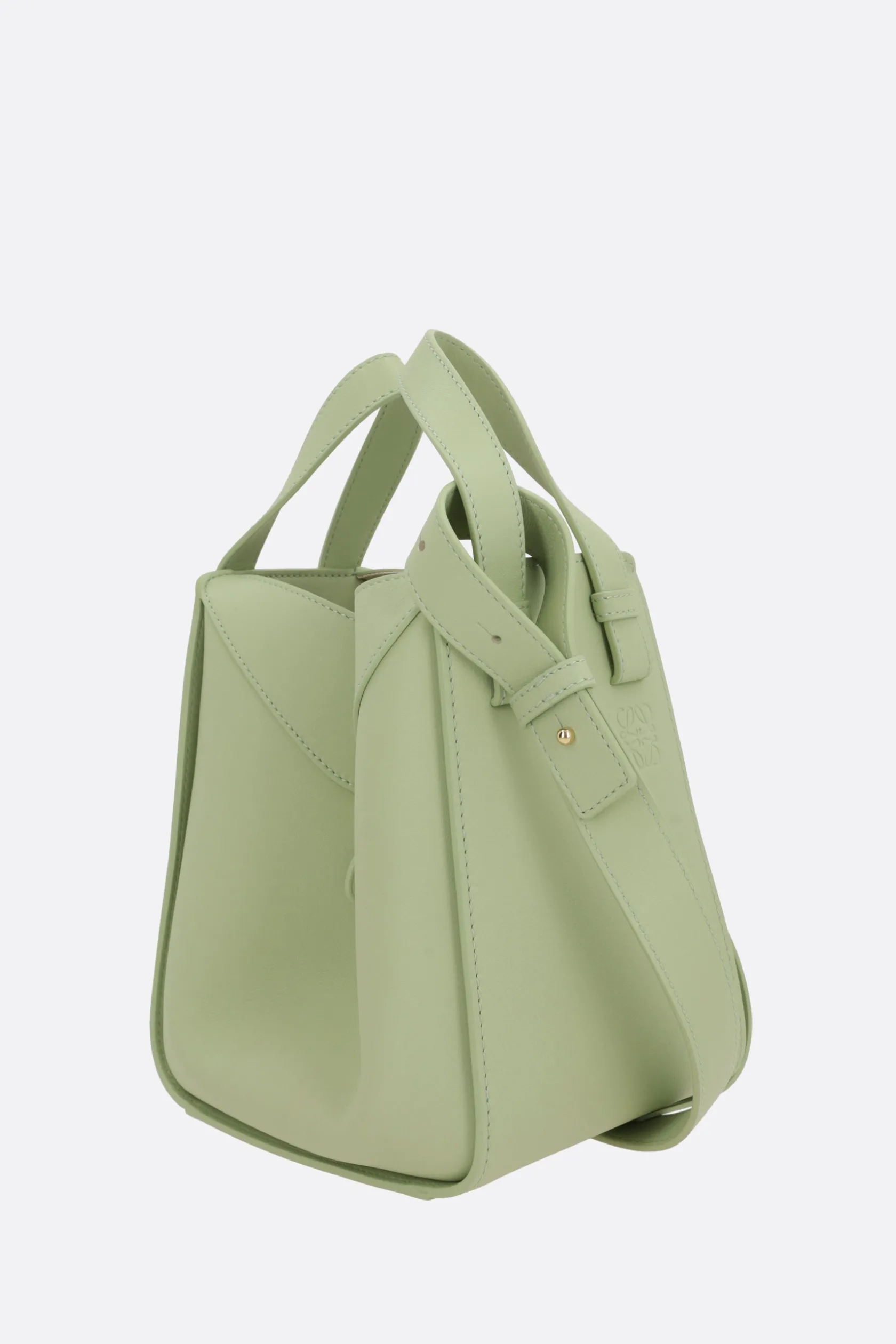 Borse A Mano>LOEWE borsa a mano Hammock in pelle Classic Verde