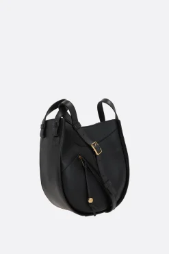Borse A Mano>LOEWE borsa a mano Hammock Slice in pelle lucida Nero