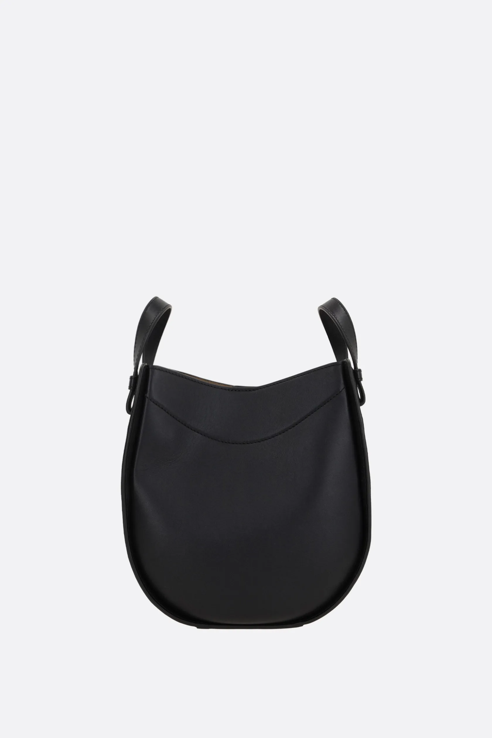 Borse A Mano>LOEWE borsa a mano Hammock Slice in pelle lucida Nero