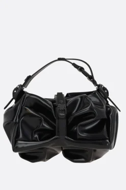 Borse A Mano>INNERRAUM borsa a mano I96 in ecopelle lucida Nero
