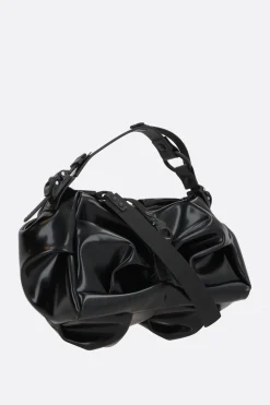 Borse A Mano>INNERRAUM borsa a mano I96 in ecopelle lucida Nero